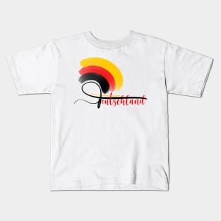 Deutschland Lettering Art Kids T-Shirt